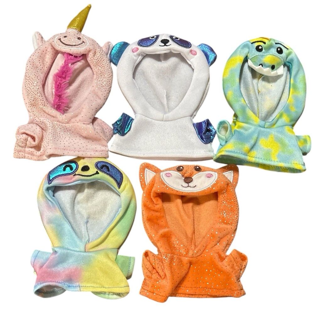 Lot Of 5 Animal EMO AI Robot Desktop Buddy Outfits Costumes